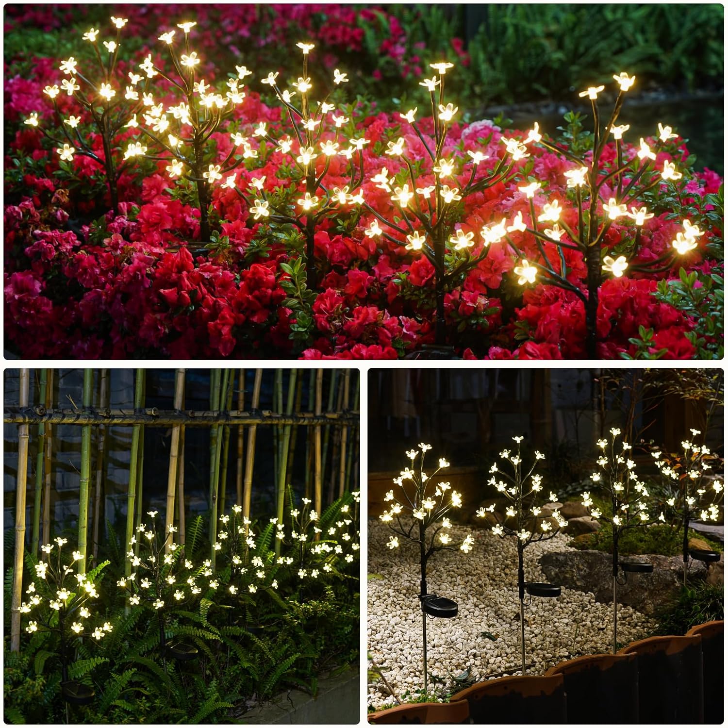 Cherry Blossom Solar Garden Lights