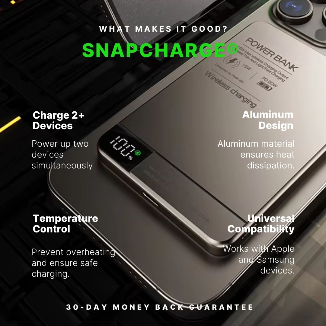 SnapCharge Magnetic Power Bank
