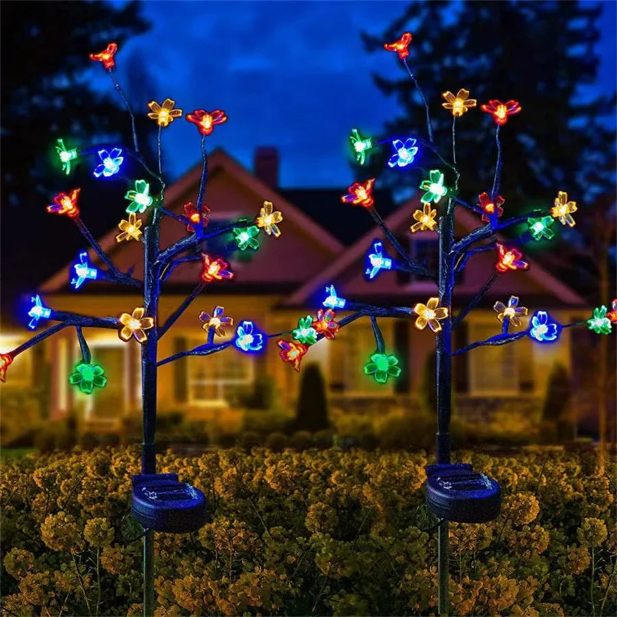 Cherry Blossom Solar Garden Lights