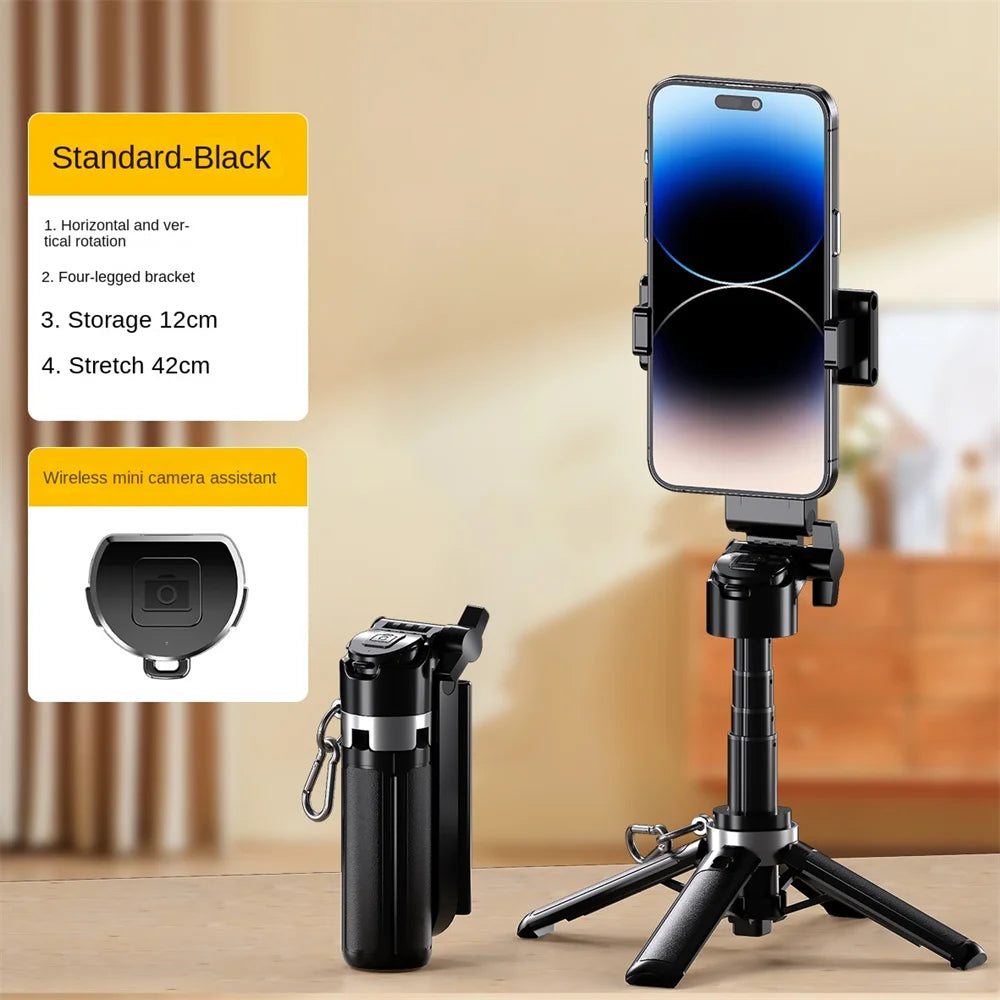 Bluetooth selfie-stick tripod