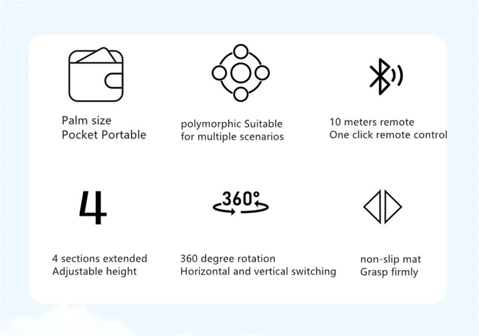 Bluetooth selfie-stick tripod