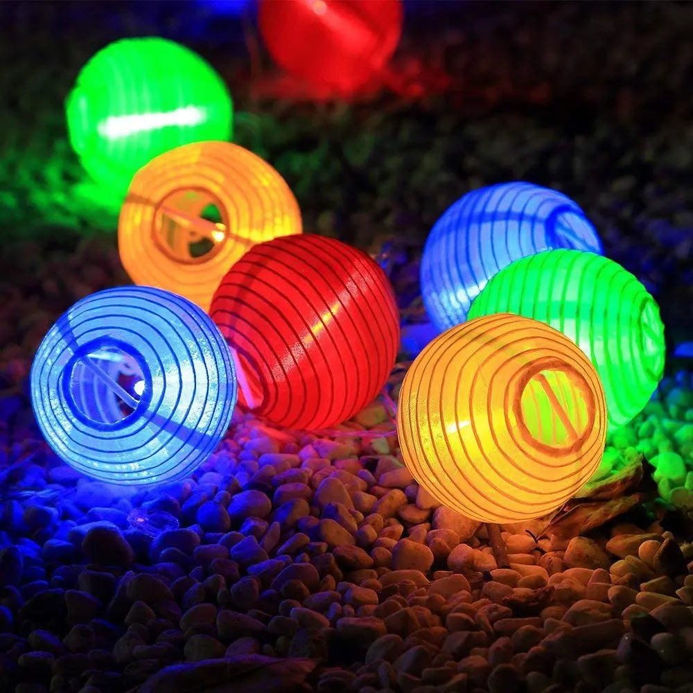 Waterproof Solar Lantern String Lights