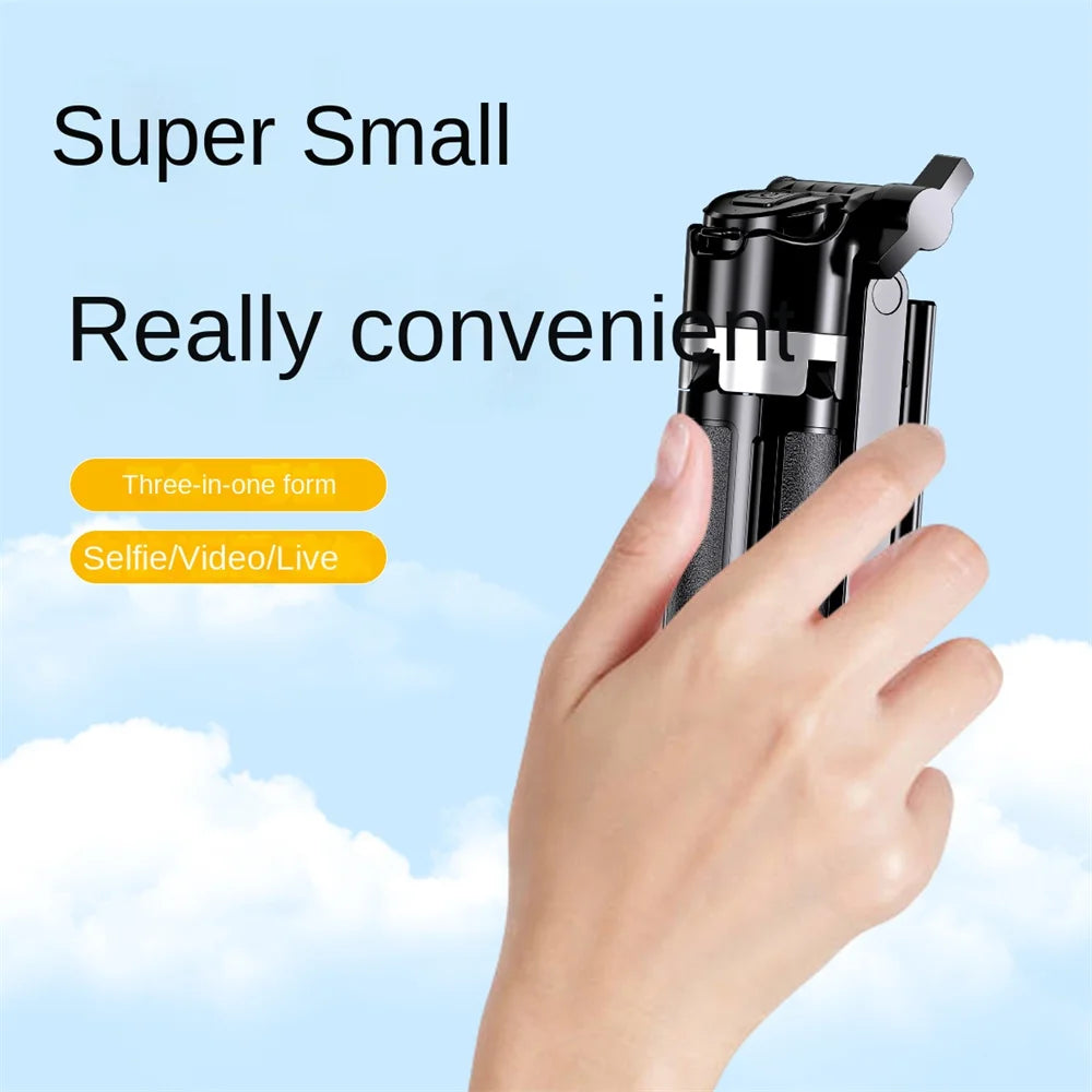 Bluetooth selfie-stick tripod